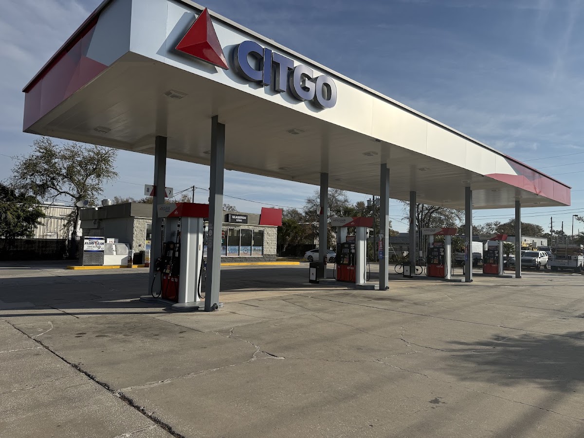 Ulmerton Citgo fuel canopy and pumps